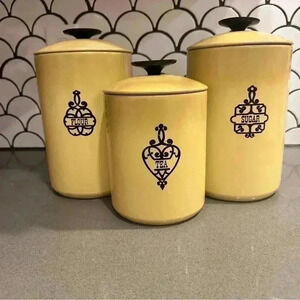 Vintage West Bend Metal Canister Set